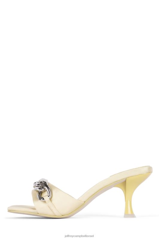 il Jeffrey Campbell מר-ביג-צ' סנדל עם עקבים נשים כסף פסטל סאטן צהוב NN6N61574