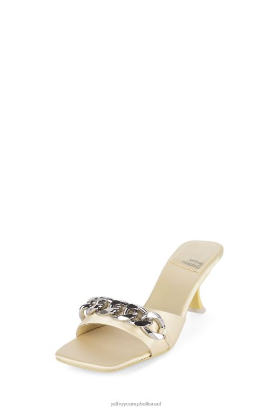 il Jeffrey Campbell מר-ביג-צ' סנדל עם עקבים נשים כסף פסטל סאטן צהוב NN6N61574