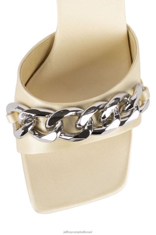 il Jeffrey Campbell מר-ביג-צ' סנדל עם עקבים נשים כסף פסטל סאטן צהוב NN6N61574