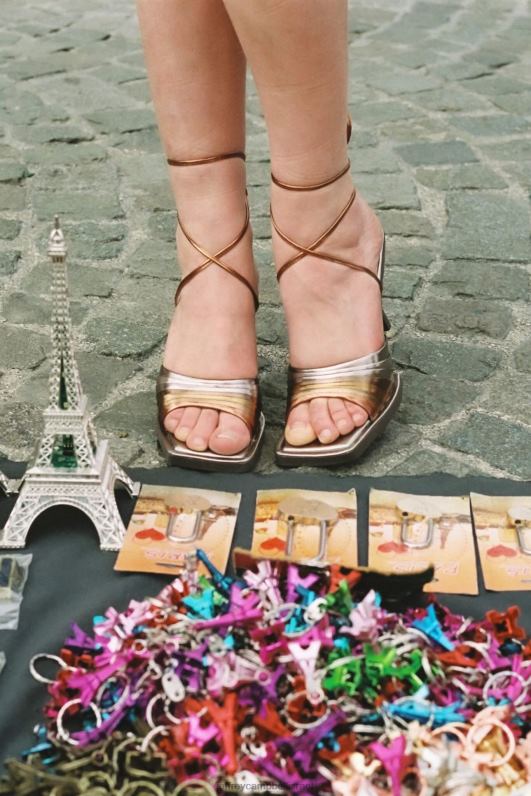 il Jeffrey Campbell נשא סנדל עם עקבים נשים מולטי מתכתי בהיר NN6N61606