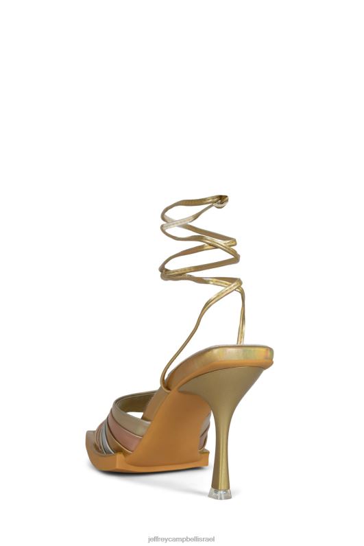 il Jeffrey Campbell נשא סנדל עם עקבים נשים זהב מולטי NN6N61607