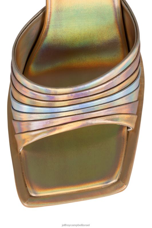il Jeffrey Campbell נשא סנדל עם עקבים נשים זהב מולטי NN6N61607