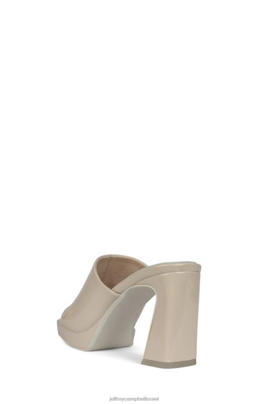 il Jeffrey Campbell קַוויָאר סנדל עם עקבים נשים פטנט קמטי שנהב NN6N61619