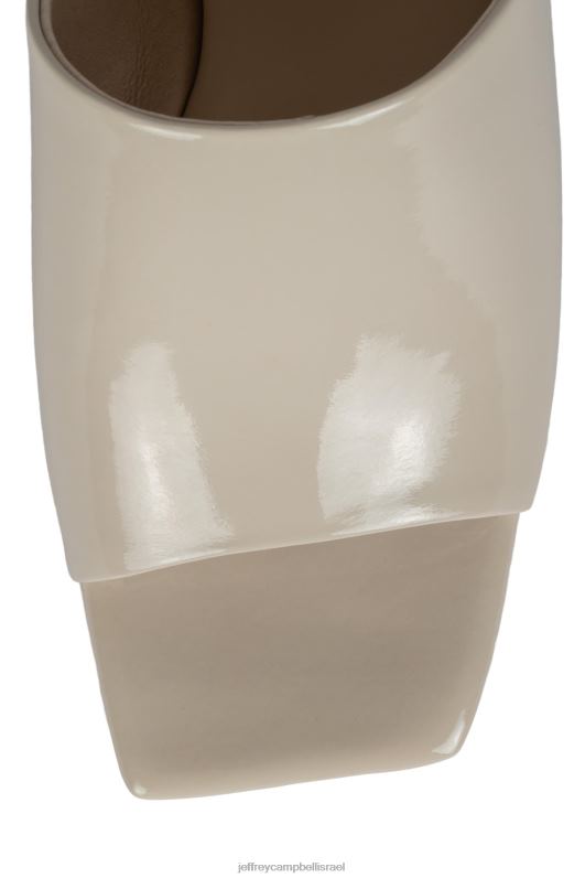 il Jeffrey Campbell קַוויָאר סנדל עם עקבים נשים פטנט קמטי שנהב NN6N61619