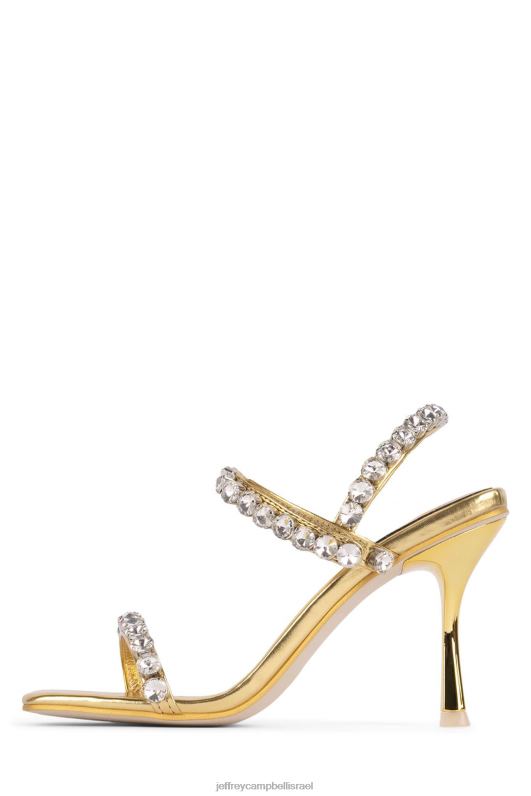 il Jeffrey Campbell קדושים סנדל עם עקבים נשים זהב כסף NN6N61623