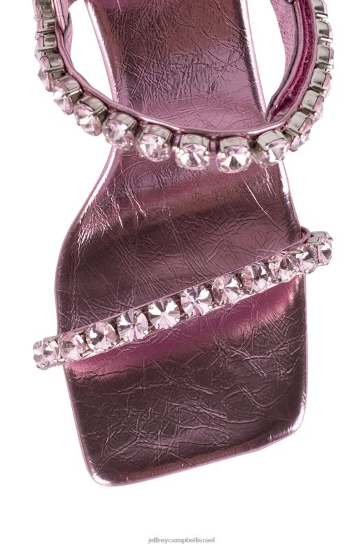 il Jeffrey Campbell קדושים סנדל עם עקבים נשים ורוד ורוד מתכתי NN6N61625