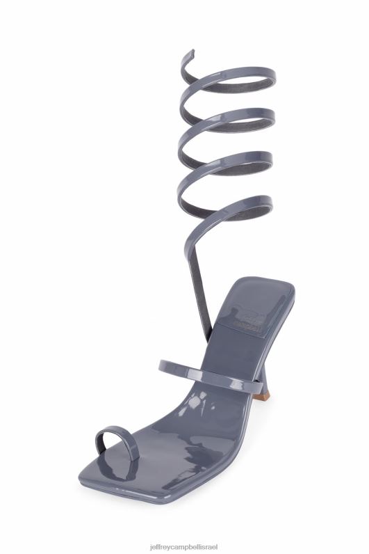 il Jeffrey Campbell לוזיה סנדל עם עקבים נשים פטנט חיל הים המאובק NN6N61627