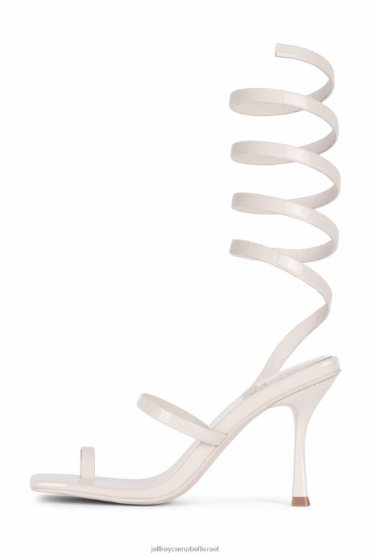 il Jeffrey Campbell לוזיה סנדל עם עקבים נשים פטנט שנהב NN6N61629