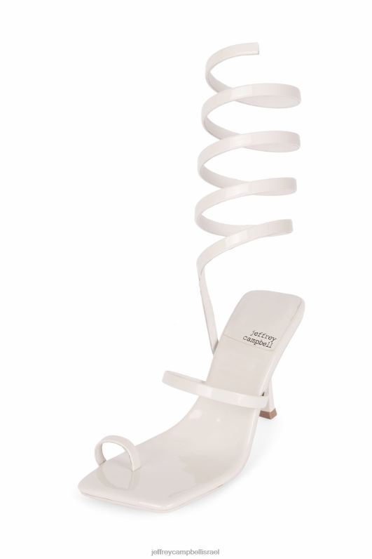 il Jeffrey Campbell לוזיה סנדל עם עקבים נשים פטנט שנהב NN6N61629