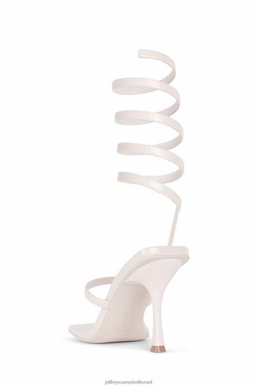 il Jeffrey Campbell לוזיה סנדל עם עקבים נשים פטנט שנהב NN6N61629