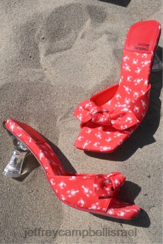 il Jeffrey Campbell מר-קשת סנדל עם עקבים נשים הדפס סרטני לובסטר אדום NN6N61636