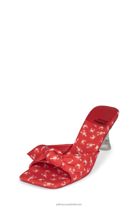 il Jeffrey Campbell מר-קשת סנדל עם עקבים נשים הדפס סרטני לובסטר אדום NN6N61636