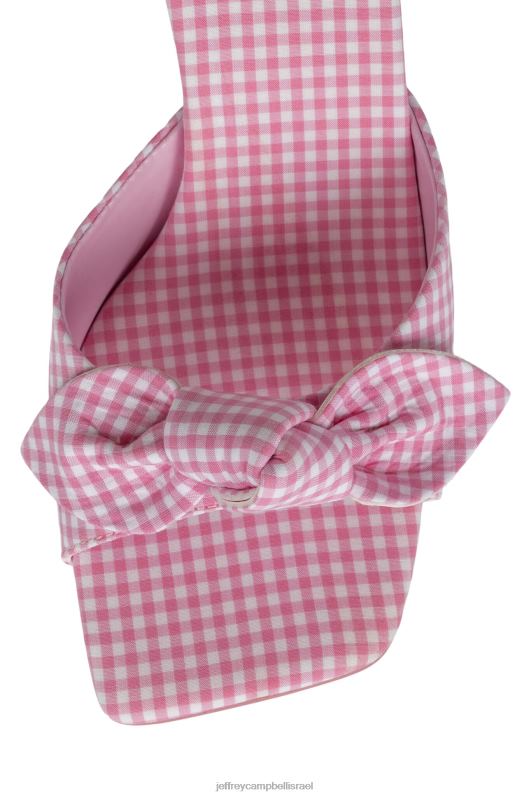 il Jeffrey Campbell מר-קשת סנדל עם עקבים נשים ג'ינגהם ורוד שקוף NN6N61637