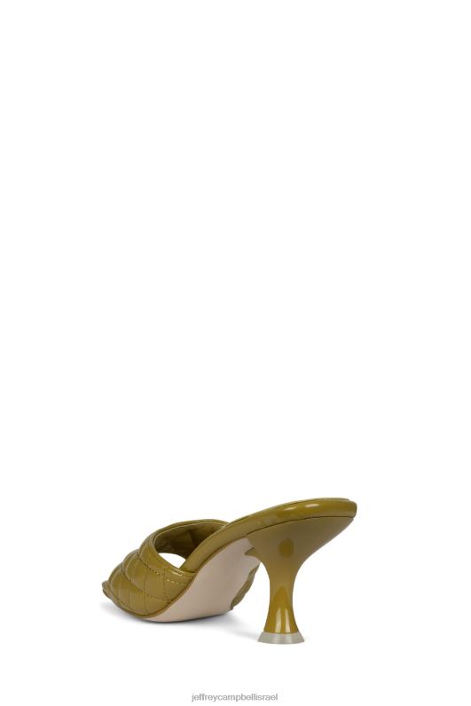 il Jeffrey Campbell מר-ביג-ש סנדל עם עקבים נשים פטנט קמט ירוק מאובק NN6N61640