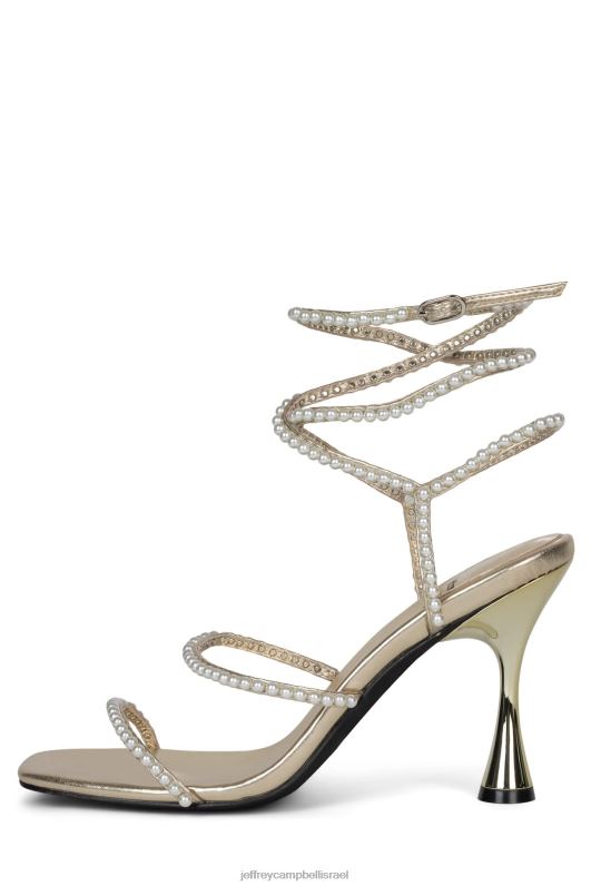 il Jeffrey Campbell פנינה סנדל עם עקבים נשים משולבת זהב NN6N61645