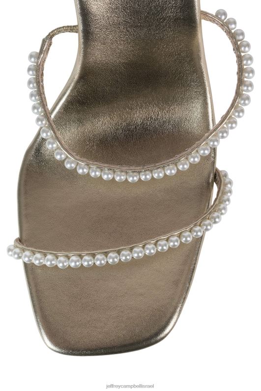 il Jeffrey Campbell פנינה סנדל עם עקבים נשים משולבת זהב NN6N61645