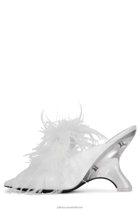 il Jeffrey Campbell פרווה-ווט פרד עם עקב נשים סאטן לבן NN6N61662
