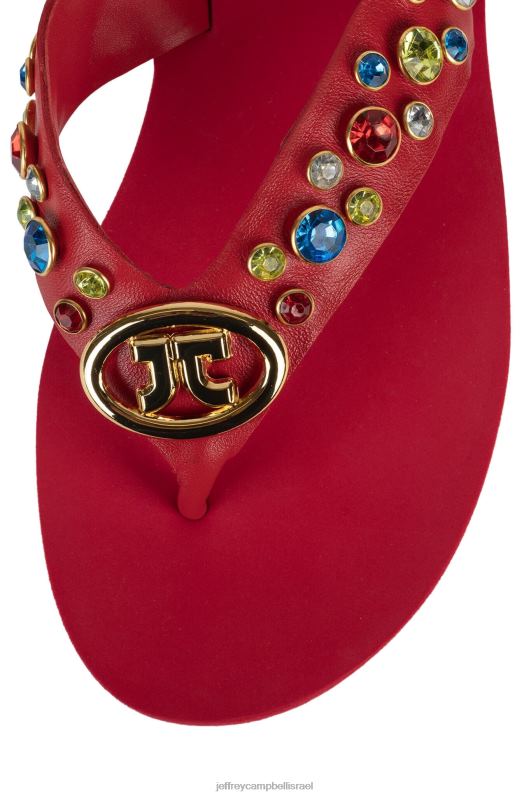 il Jeffrey Campbell אייקונים סנדלים נשים מולטי אדום NN6N6166