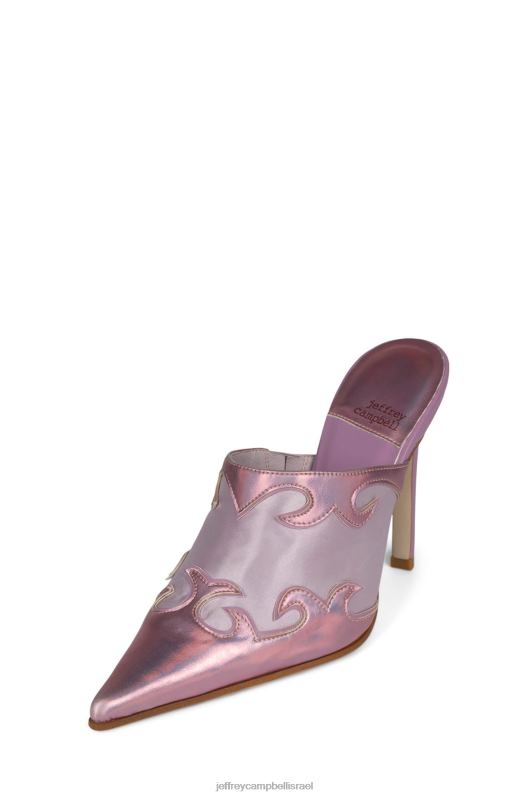 il Jeffrey Campbell לרכב עליו פרד עם עקב נשים קומבו מתכתי ורוד NN6N61675