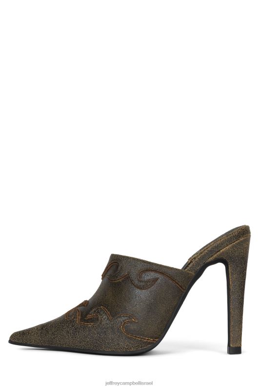 il Jeffrey Campbell לרכב עליו פרד עם עקב נשים חום במצוקה NN6N61676