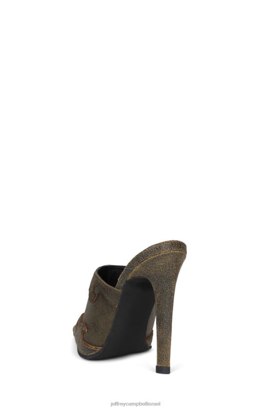 il Jeffrey Campbell לרכב עליו פרד עם עקב נשים חום במצוקה NN6N61676