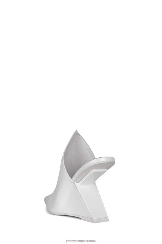 il Jeffrey Campbell אֶסתֵטִי פרד עם עקב נשים פטנט קמט לבן NN6N61681