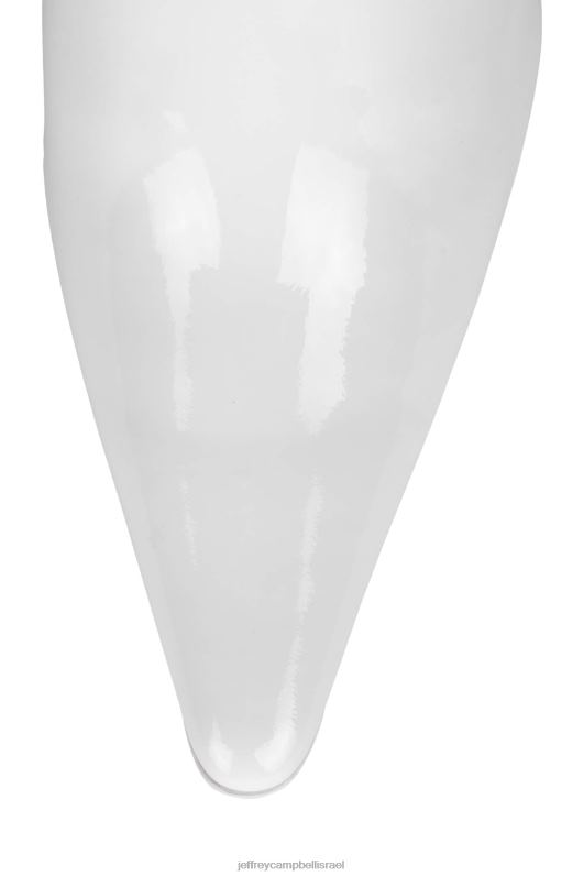 il Jeffrey Campbell אֶסתֵטִי פרד עם עקב נשים פטנט קמט לבן NN6N61681