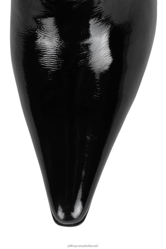 il Jeffrey Campbell אֶסתֵטִי פרד עם עקב נשים פטנט קמט שחור NN6N61682
