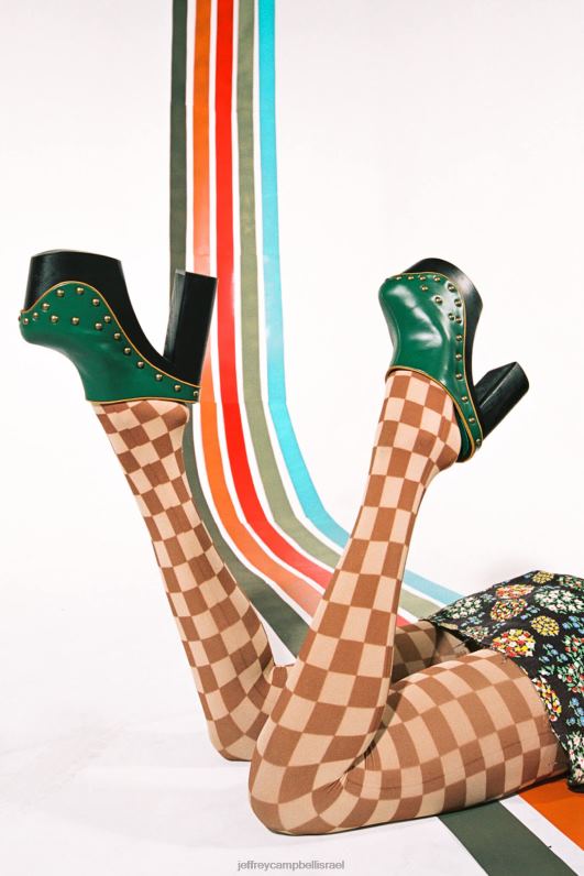 il Jeffrey Campbell נציג רע פרד עם עקב נשים ירוק צהוב NN6N61694