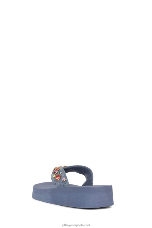 il Jeffrey Campbell אייקונים סנדלים נשים מולטי ג'ינס כחול NN6N6169