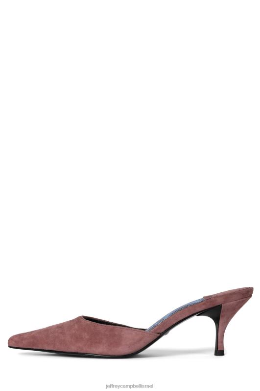 il Jeffrey Campbell פָּעִיל פרד עם עקב נשים נחש כחול זמש ורוד NN6N61700