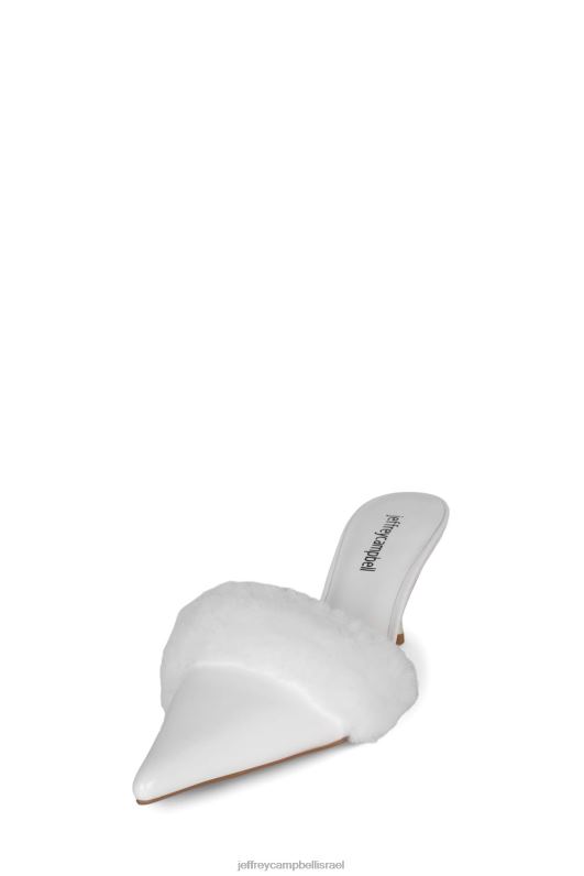 il Jeffrey Campbell טָעִים פרד עם עקב נשים קומבו פטנט לבן NN6N61701