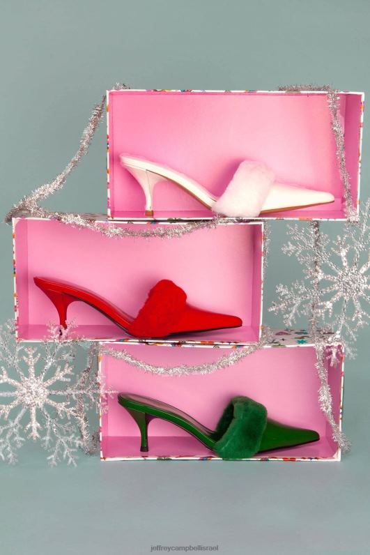 il Jeffrey Campbell טָעִים פרד עם עקב נשים משולבת פטנט ירוק NN6N61703