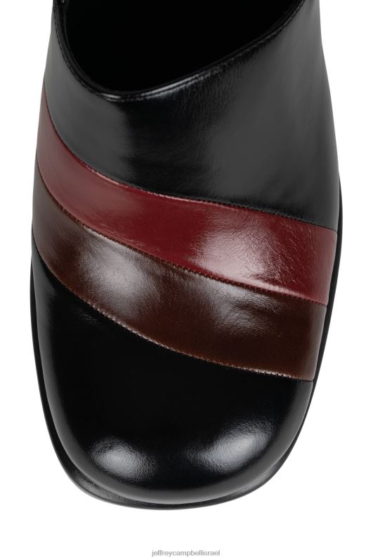 il Jeffrey Campbell רוקסנה פרד עם עקב נשים משולבת חום שחור NN6N61706