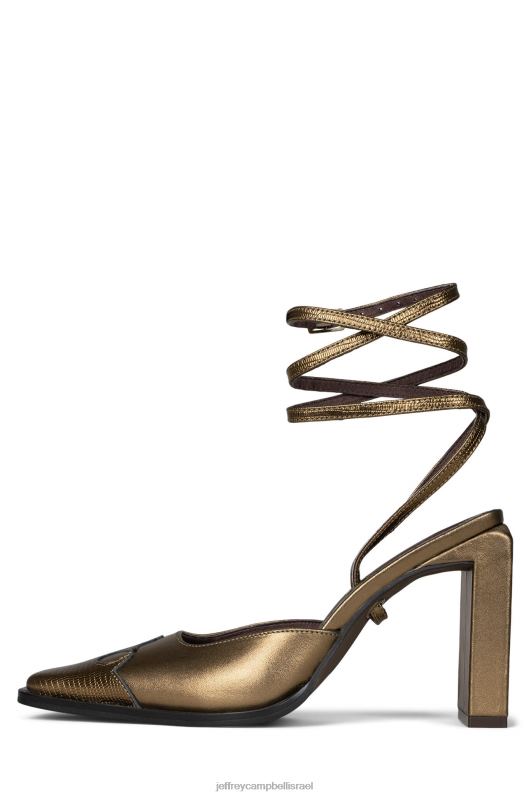 il Jeffrey Campbell שורת ריקוד פרד עם עקב נשים ברונזה לטאה ברונזה NN6N61712