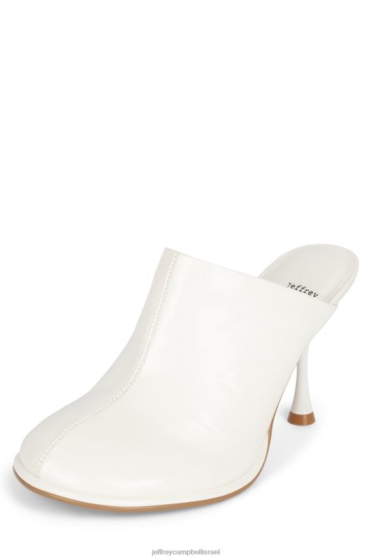 il Jeffrey Campbell אלכסונים פרד עם עקב נשים פטנט קמט לבן NN6N61719