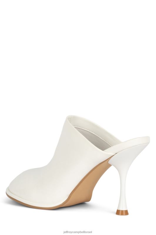 il Jeffrey Campbell אלכסונים פרד עם עקב נשים פטנט קמט לבן NN6N61719