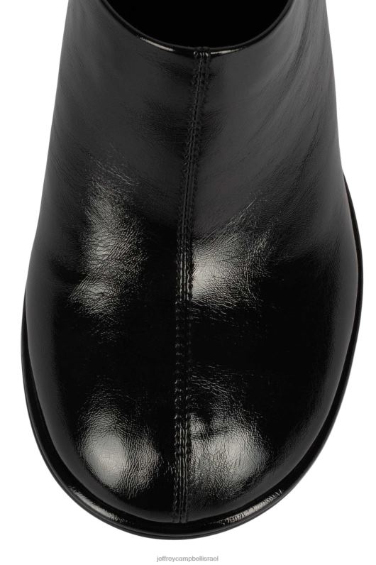 il Jeffrey Campbell אלכסונים פרד עם עקב נשים פטנט קמט שחור NN6N61722