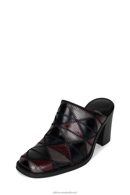 il Jeffrey Campbell קארמה פרד עם עקב נשים מולטי שחור אפור NN6N61723