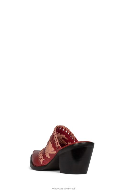 il Jeffrey Campbell אריגים פרד עם עקב נשים שילוב אדום NN6N61727