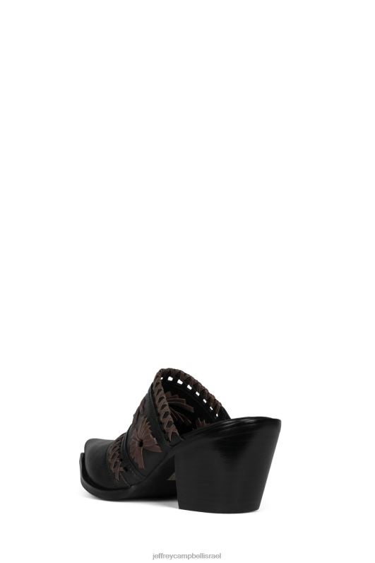 il Jeffrey Campbell אריגים פרד עם עקב נשים חום שחור NN6N61729