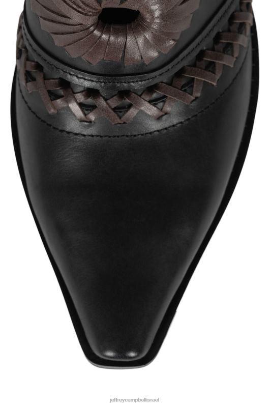 il Jeffrey Campbell אריגים פרד עם עקב נשים חום שחור NN6N61729