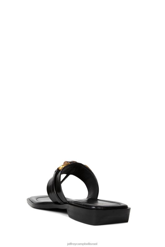 il Jeffrey Campbell בורה בורה סנדלים נשים זהב שחור NN6N61735