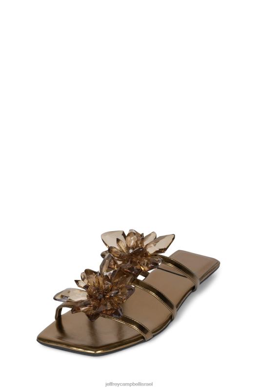 il Jeffrey Campbell להתגבש סנדלים נשים ברונזה מתכתי NN6N61737