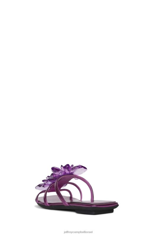 il Jeffrey Campbell להתגבש סנדלים נשים סגול מתכתי NN6N61738