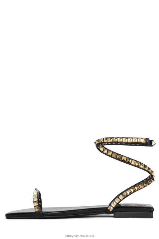il Jeffrey Campbell לוקסור סנדלים נשים שילוב של זהב שחור NN6N61741