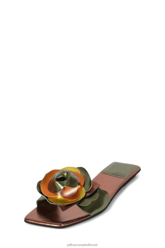 il Jeffrey Campbell זר סנדלים נשים ברונזה ירוקה מולטי NN6N61751
