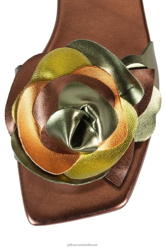 il Jeffrey Campbell זר סנדלים נשים ברונזה ירוקה מולטי NN6N61751