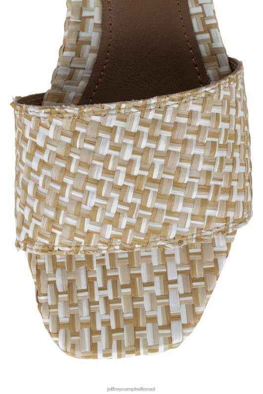 il Jeffrey Campbell טְרוֹפִּי סנדלים נשים רפיה שיזוף לבן NN6N61759