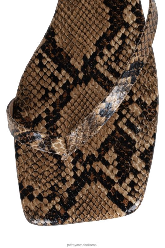 il Jeffrey Campbell רזה סנדלים נשים קומבו נחש שזוף NN6N61762